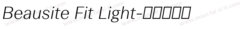 Beausite Fit Light字体转换